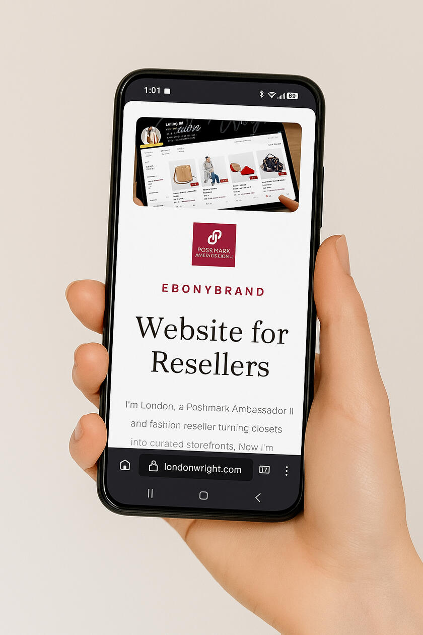 Mobile website for resellers