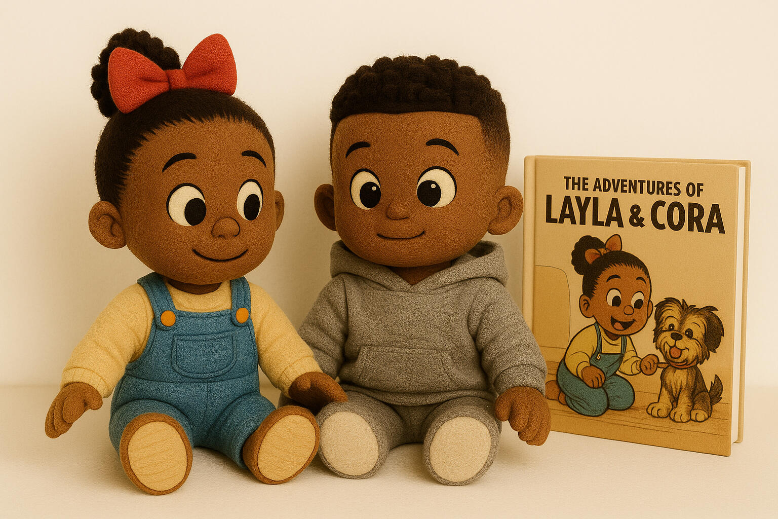 The plush versions of Layla and her sibling